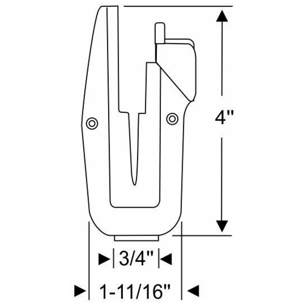 U Jamb Door Lock Pillar Filler 1967 2dr ht cab Chevrolet