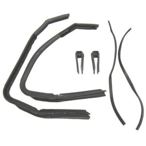 Front Door Vent Window Weatherstrip Set 1941-48 2dr cab Ford Mercury