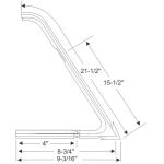 Front Door Vent Window Weatherstrips 1964-66 2dr Dodge