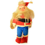 Klassisk gammal dekoration tomte med säck
