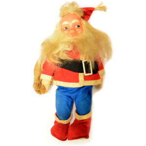 Klassisk gammal dekoration tomte med säck