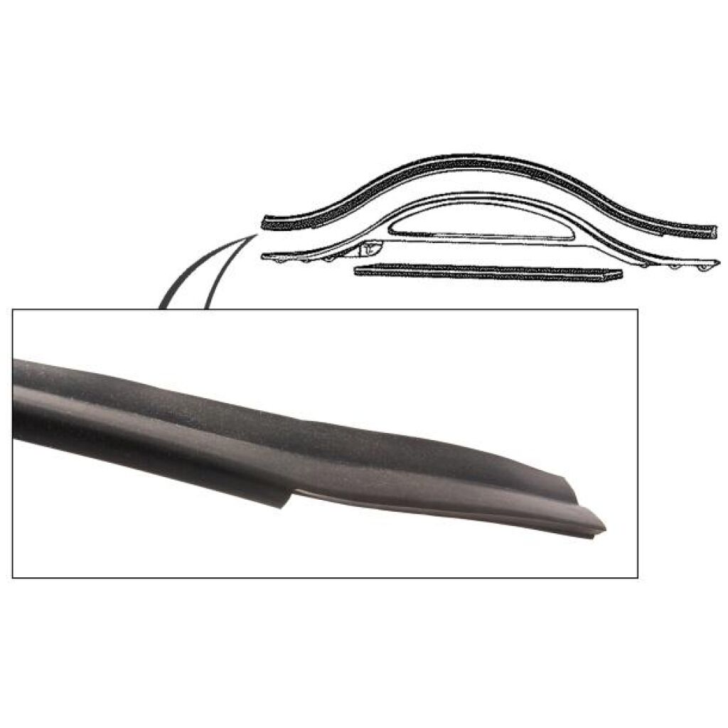 Hood To Radiator Weatherstrip 1949-51 2dr 4dr ht cab sedan Ford