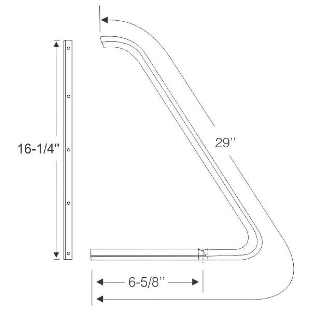 Front Door Vent Window Set 1961-67 2dr Ford