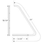 Front Door Vent Window Set 1961-67 2dr Ford
