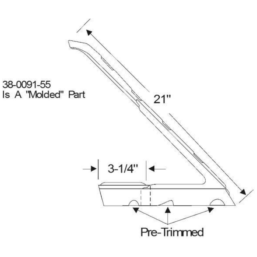 Front Door Vent Window Weatherstrips 1965-68 2dr 4dr ht cab Buick Cadillac Chevrolet Oldsmobile Pontiac