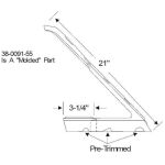 Front Door Vent Window Weatherstrips 1965-68 2dr 4dr ht cab Buick Cadillac Chevrolet Oldsmobile Pontiac
