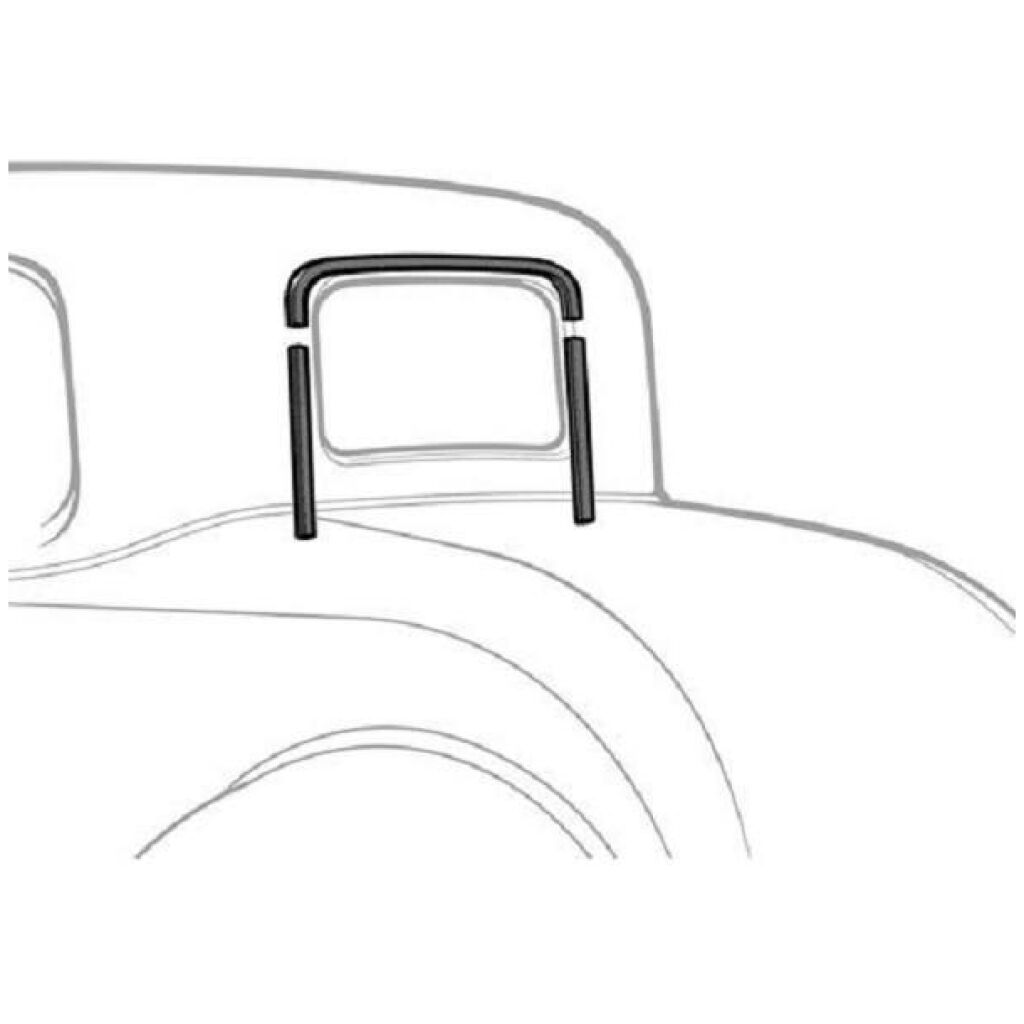 Rear Roll Down Window Channel Set 1930-34 2dr Ford