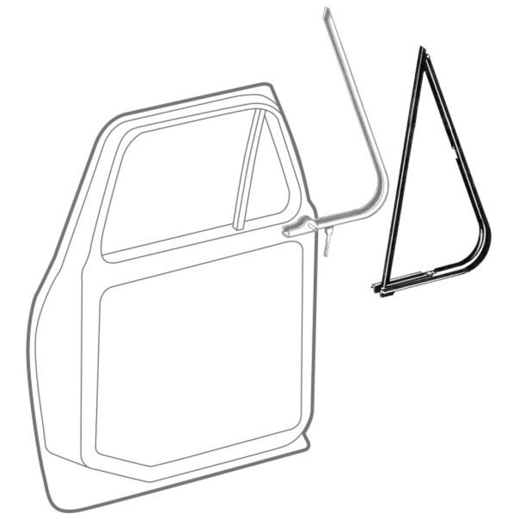 Front Door Vent Window Weatherstrips 1973-79 2dr 4dr Ford