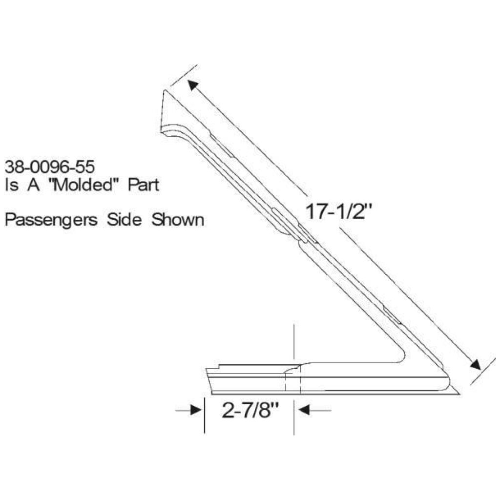 Front Door Vent Window Weatherstrips 1963-64 2dr 4dr ht cab Buick Cadillac Chevrolet Oldsmobile Pontiac