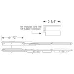 Front Door Vent Window Weatherstrips 1949-52 2dr ht cab Chevrolet Oldsmobile Pontiac