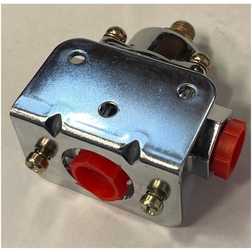 Bränsletrycksregulator röd lågtryck 1-4 PSI kromad , Holley 12-804