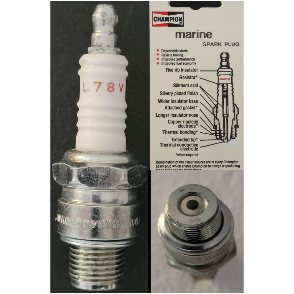 TÄNDSTIFT BÅT , CHAMPION 833 L78V