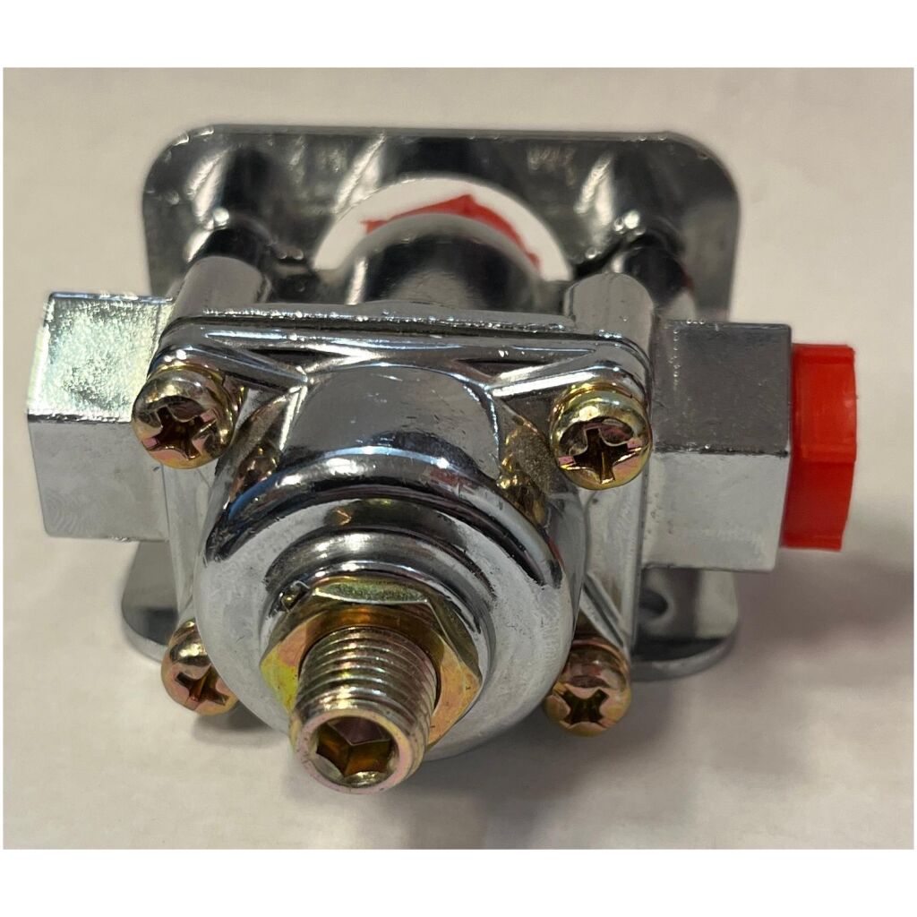 Bränsletrycksregulator röd lågtryck 1-4 PSI kromad , Holley 12-804