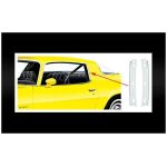 1970-81 Camaro, Firebird; Rear Roof Rail Window Trim Moldings ; Pair