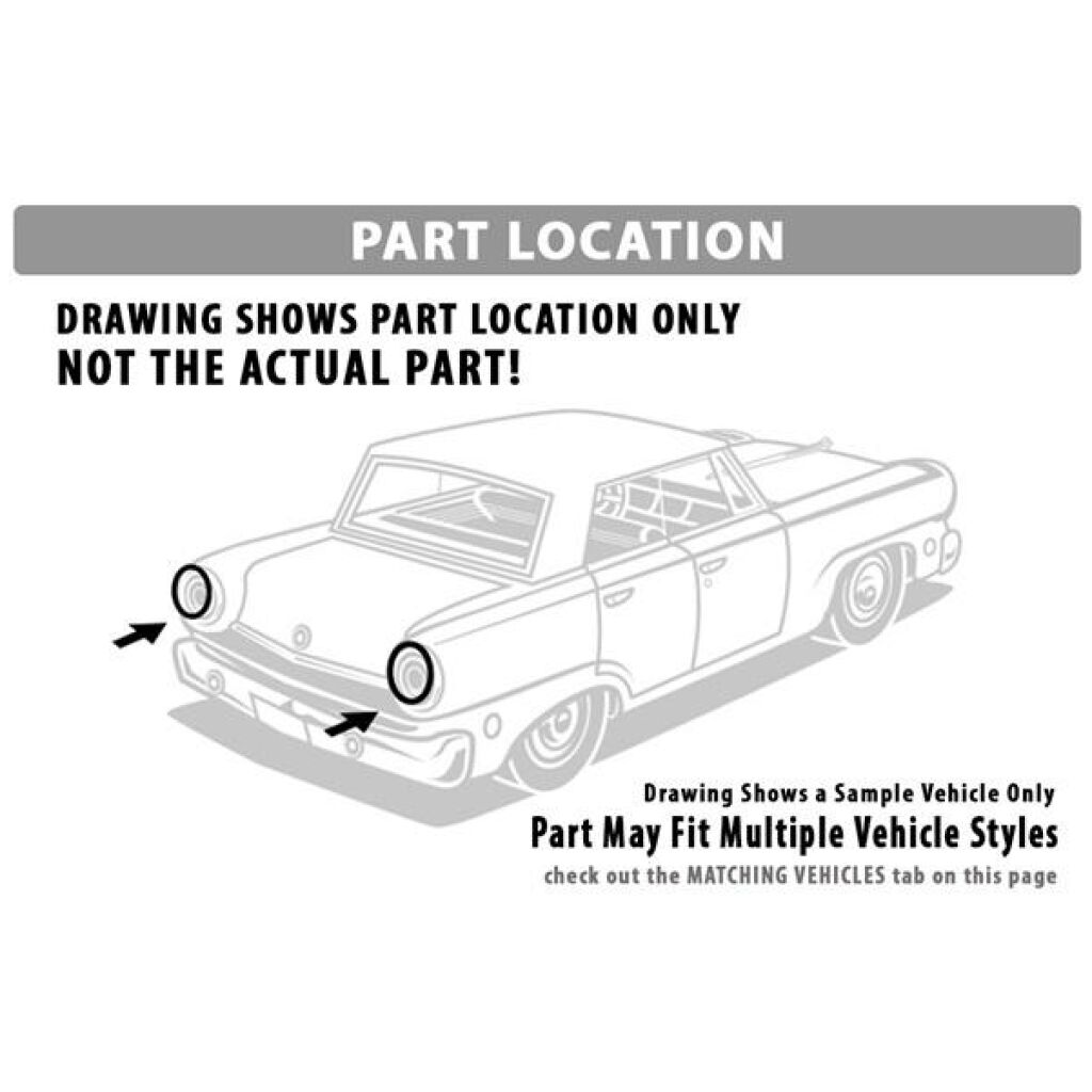 Packningar Bakljusglas 1960 2dr 4dr ht cab sedan Pontiac