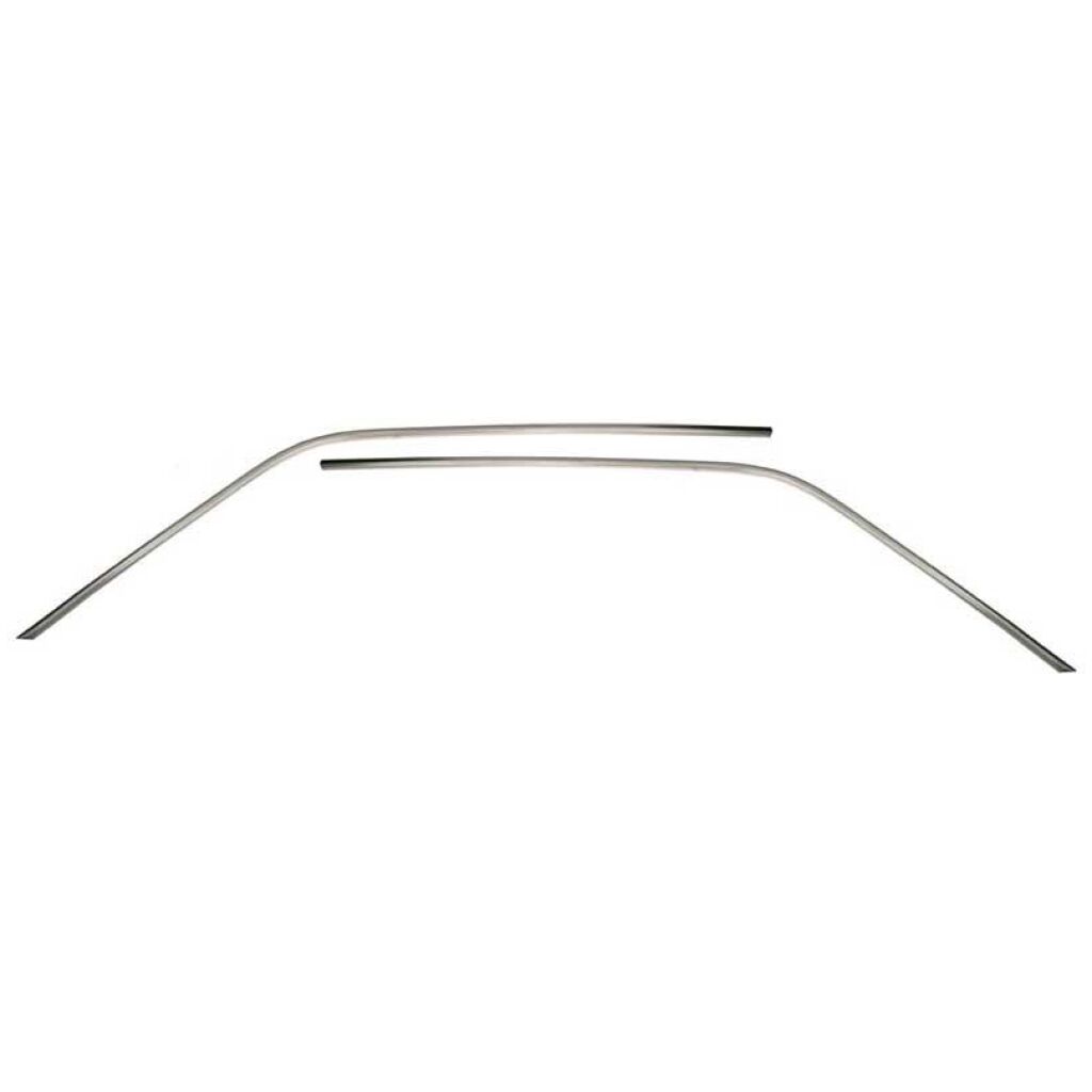 1969-70 Mustang Fastback; Roof Rail Moldings; Stainless; Pair