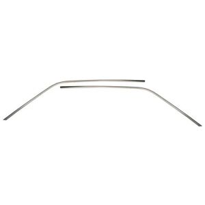 1969-70 Mustang Fastback; Roof Rail Moldings; Stainless; Pair