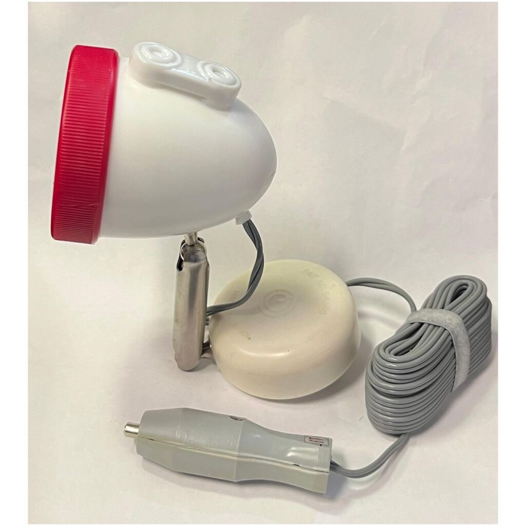 Lampa 6V böjbar med magnetfäste att fästa tillfälligt på karossen