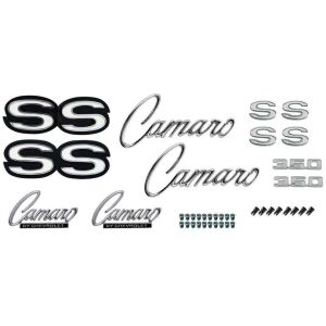 1969 Camaro RS / SS Exterior Emblem Kit; with SS 350