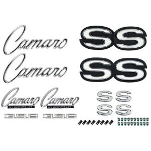 1969 Camaro SS-396 Exterior Emblem Kit; with RS Option