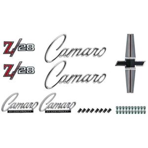 1968 Camaro Z28; Exterior Emblem Kit; without RS Option