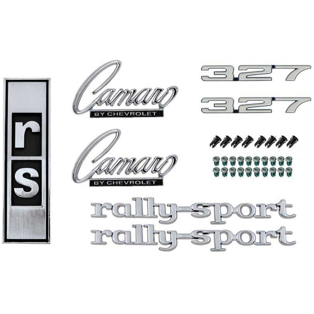 1968 Camaro RS; Exterior Emblem Kit; with 327 Engine