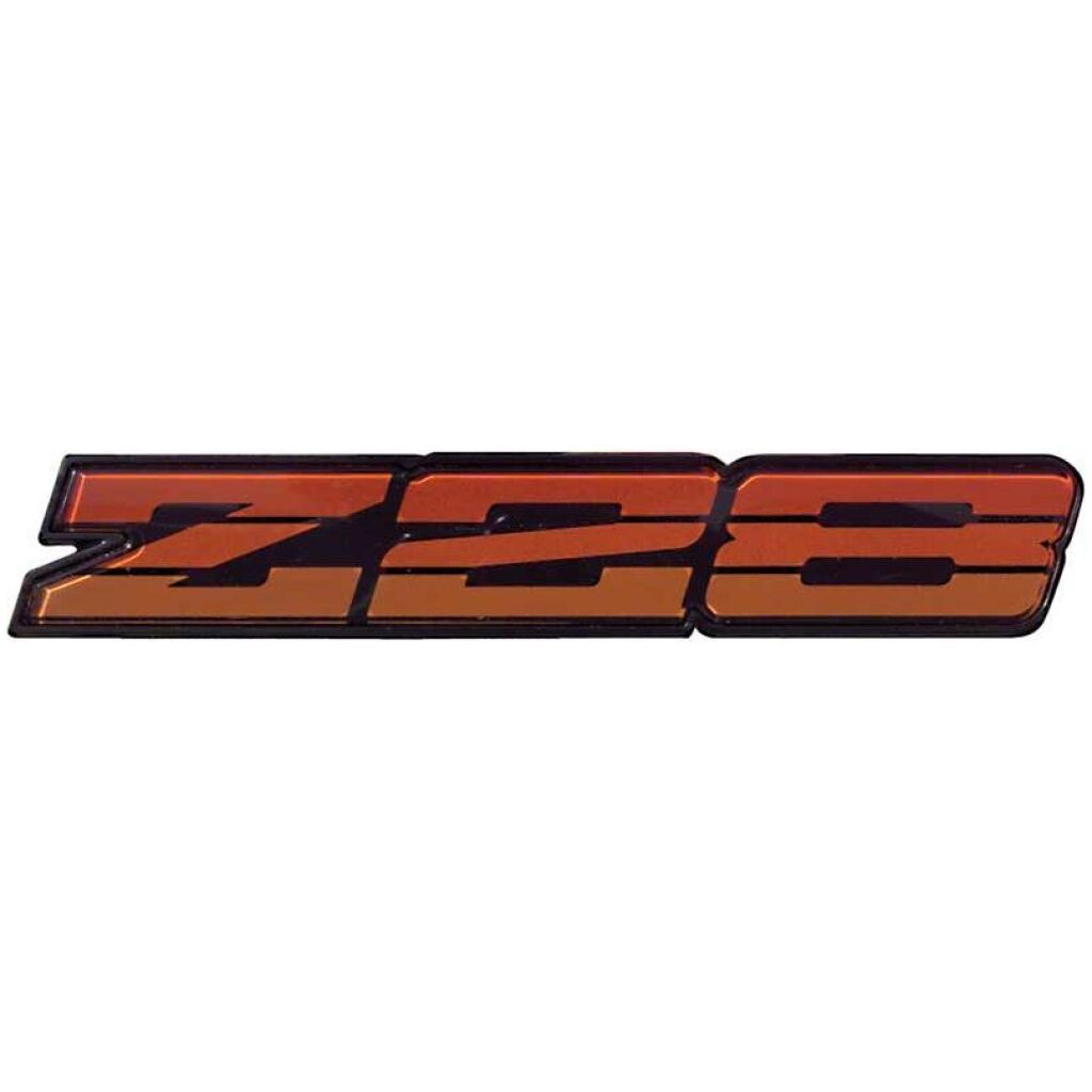 1985-86 Camaro Z28 Rocker Panel Emblem ; Red