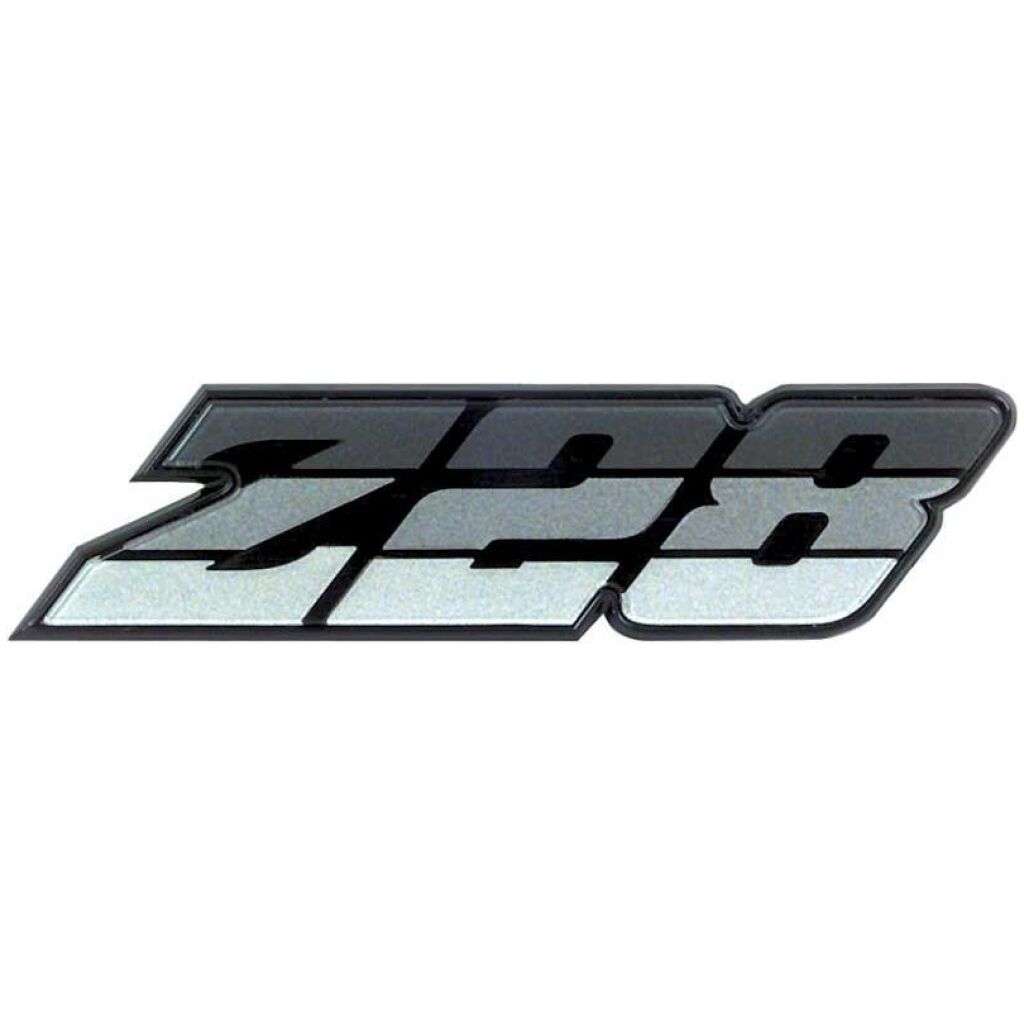 1980-81 Camaro Z28 Grill Emblem ; Tri-Color Charcoal