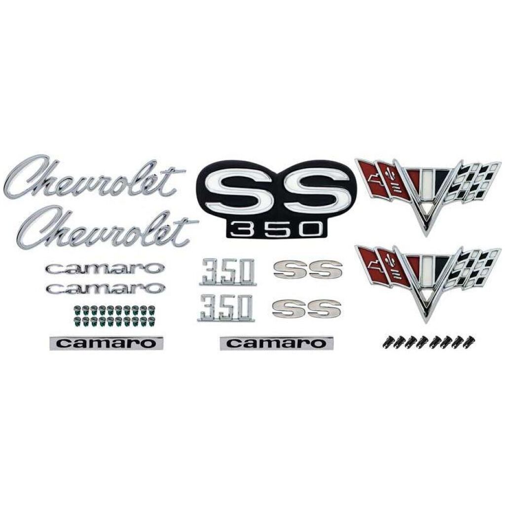 1967 Camaro Super Sport; Exterior Emblem Kit; SS-350