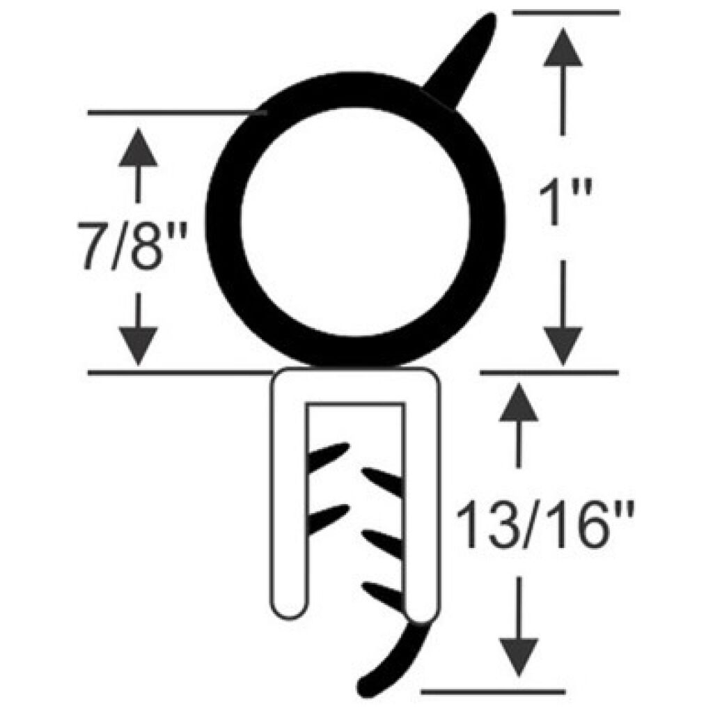 Bagagegummilist 1990-97 2dr sedan Ford Mercury