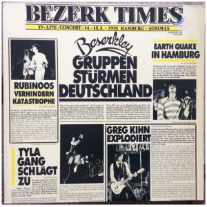Greg Kihn / Rubinoos* / Earth Quake (2) / Tyla Gang - Bezerk Times (2xLP)