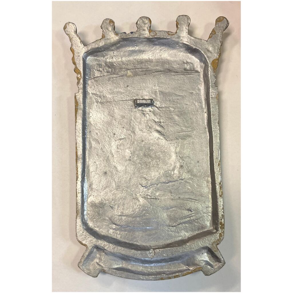 Södermanland vapensköld landskap gjutmetall ca 23x14cm