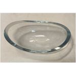 Serveringsskål tjockt glas 22cm lång 12cm bred ca 6-7cm hög