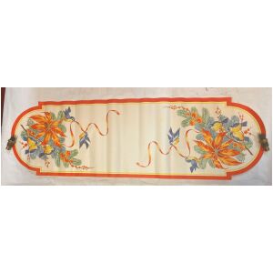 Gammal julbonad papper 98x30cm fåglar