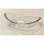 Serveringsskål tjockt glas 22cm lång 12cm bred ca 6-7cm hög