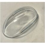 Serveringsskål tjockt glas 22cm lång 12cm bred ca 6-7cm hög