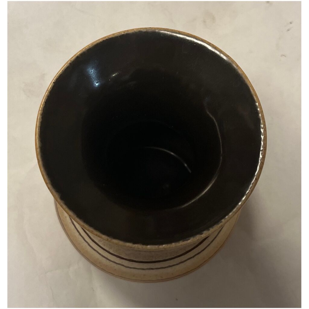 Vas i keramik Art Deco lasyr 19cm hög x 14cm dia