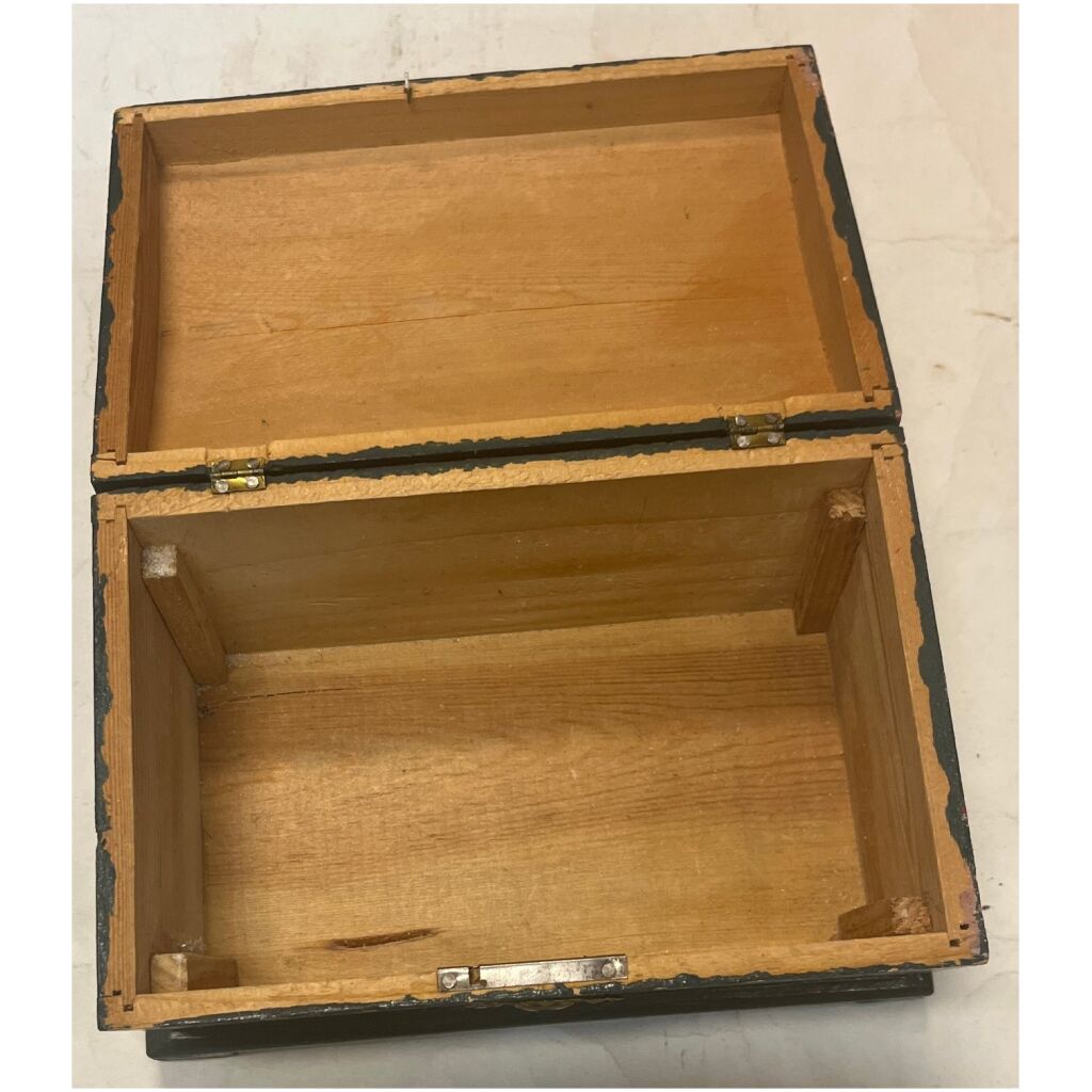 Skrin trä allmoge Saab 401 Marinen 20x10x13cm