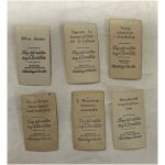 6 Samlarkort 1930-talet Cloetta som låg i tablettasken alfa