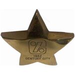 Guldstjärna 1982 Century City Californien USA 10x10cm 534gr filt baksida