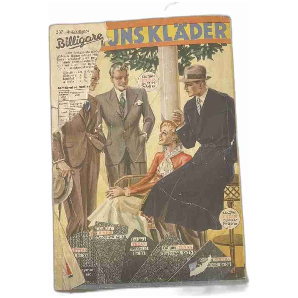 Sommaren 1936 Åhlén & Holm AB Stockholm katalog nr 11 OS i Berlin WWII 332 sidor