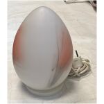 Egglamp / Ägglampa E14 bordslampa Rosdala Glasbruk 24x16cm