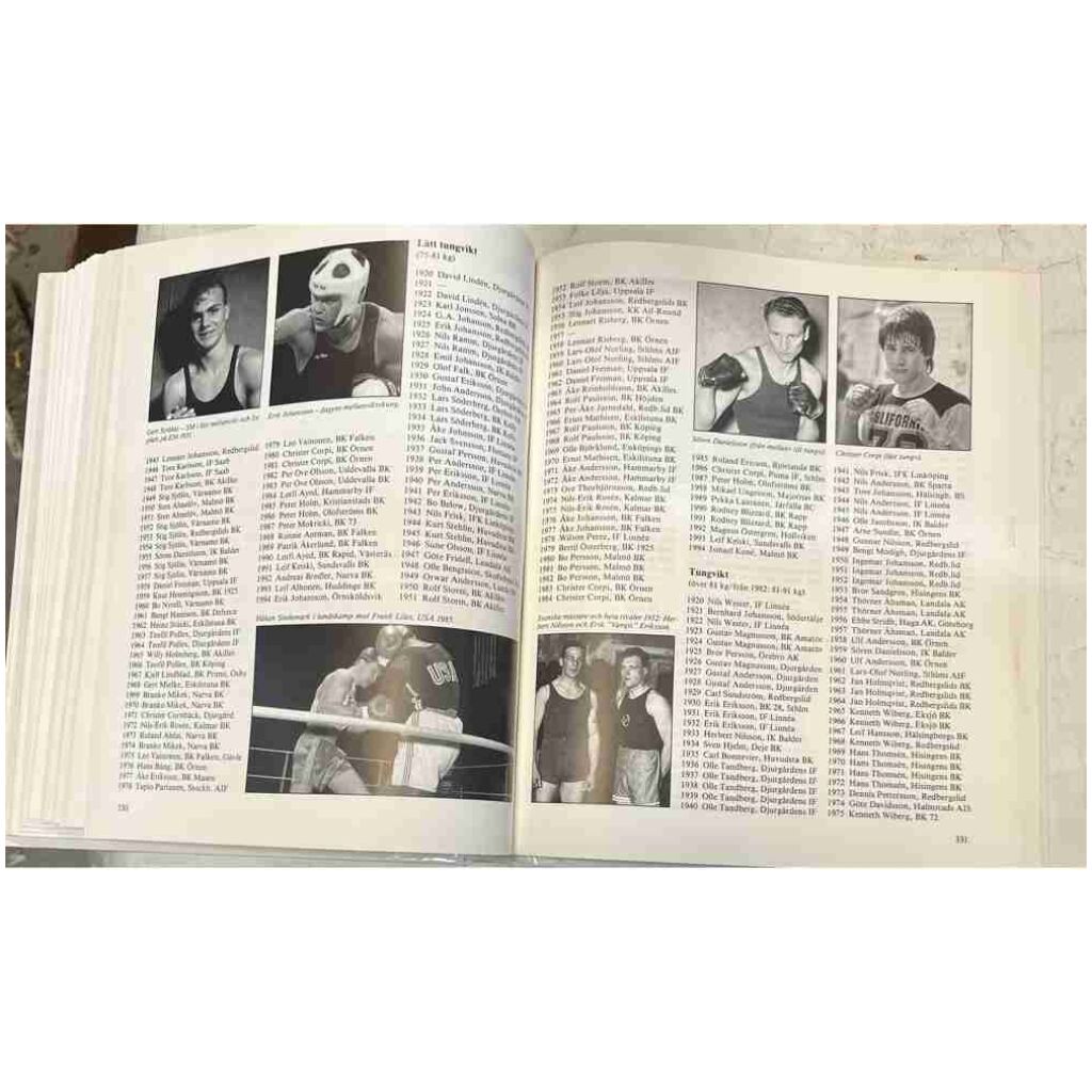 Jubileumsutgåva Svensk boxning under 75 år 1919-1994 391 sidor CEWE 1995