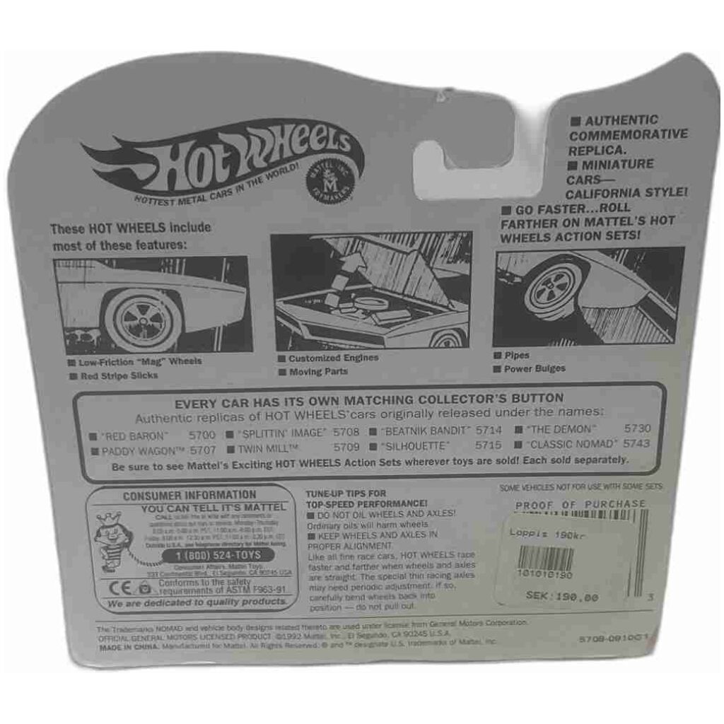 "Splittin´ Image" Hot Wheels Redlines 1/64 25-års jubileum inkl samlarknapp