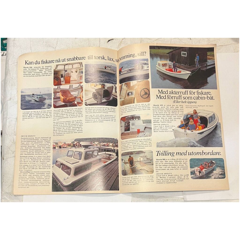 Försäljningsbroschyr Örnvik båtar 1980 23 sidor
