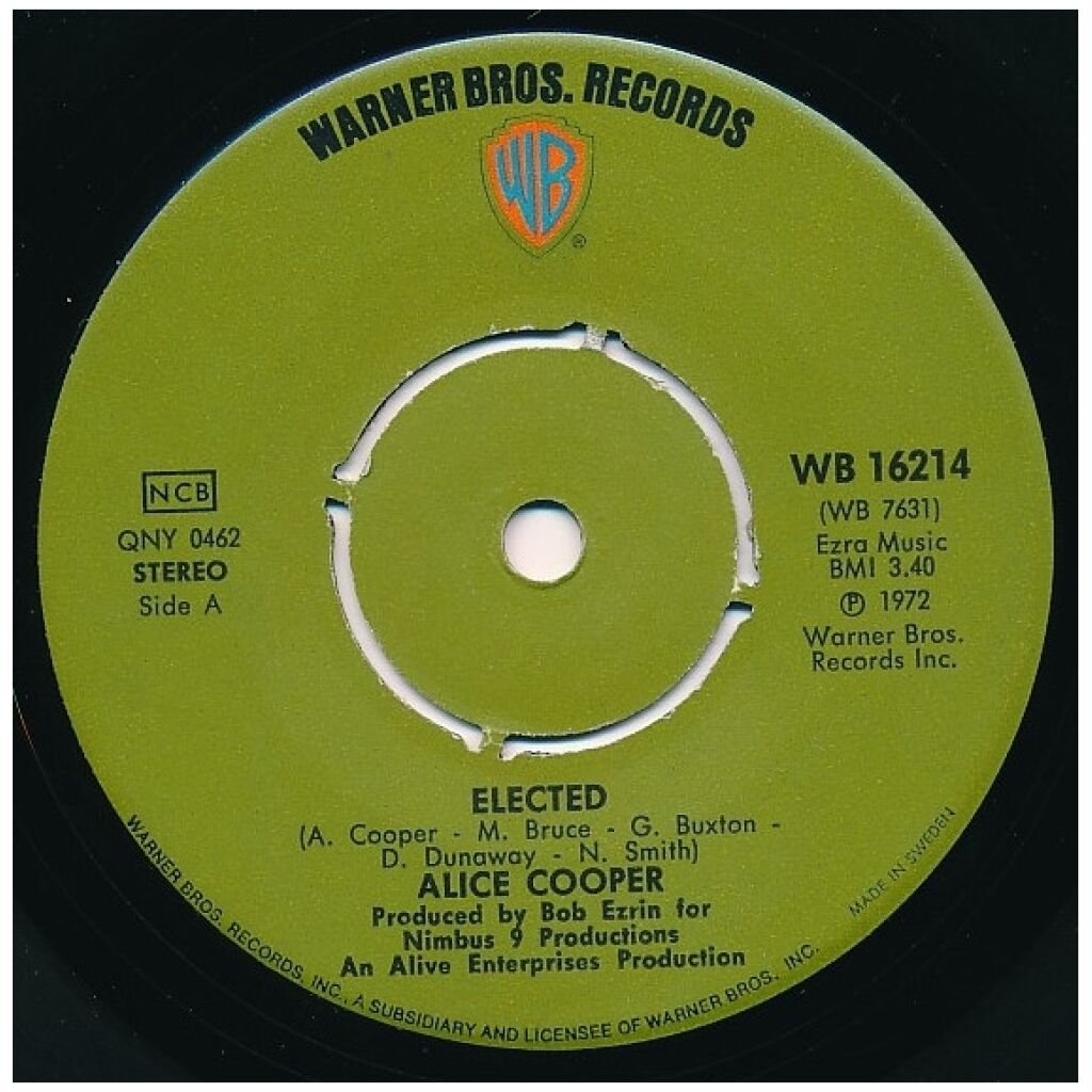 Alice Cooper - Elected (7, Single)