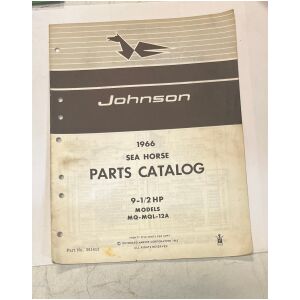 1966 reservdelskatalog Johnson Sea Horse 9-1/2hp MQ-MQL-12A 381413 14 sidor