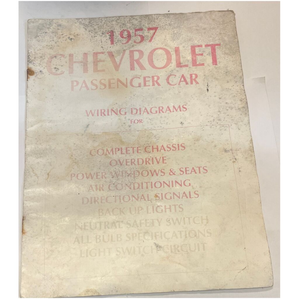 1957 Chevrolet wiring diagrams 6 sidor General Motors Corporation