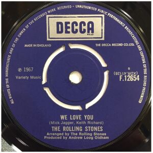 The Rolling Stones - We Love You / Dandelion (7, Single)