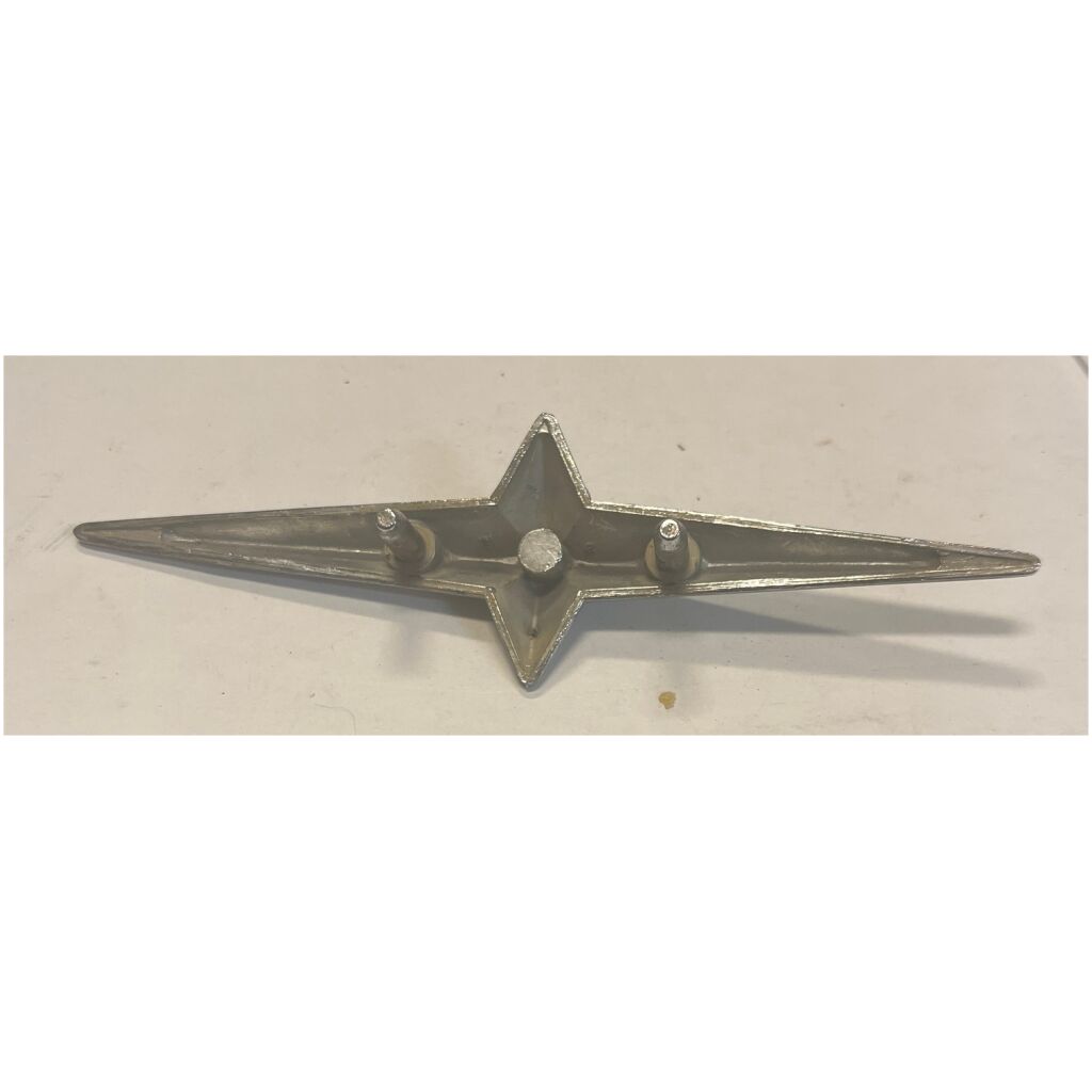 Emblem bakskärm stjärna Pontiac Star Chief 1959 , GM 4776825 begagnad